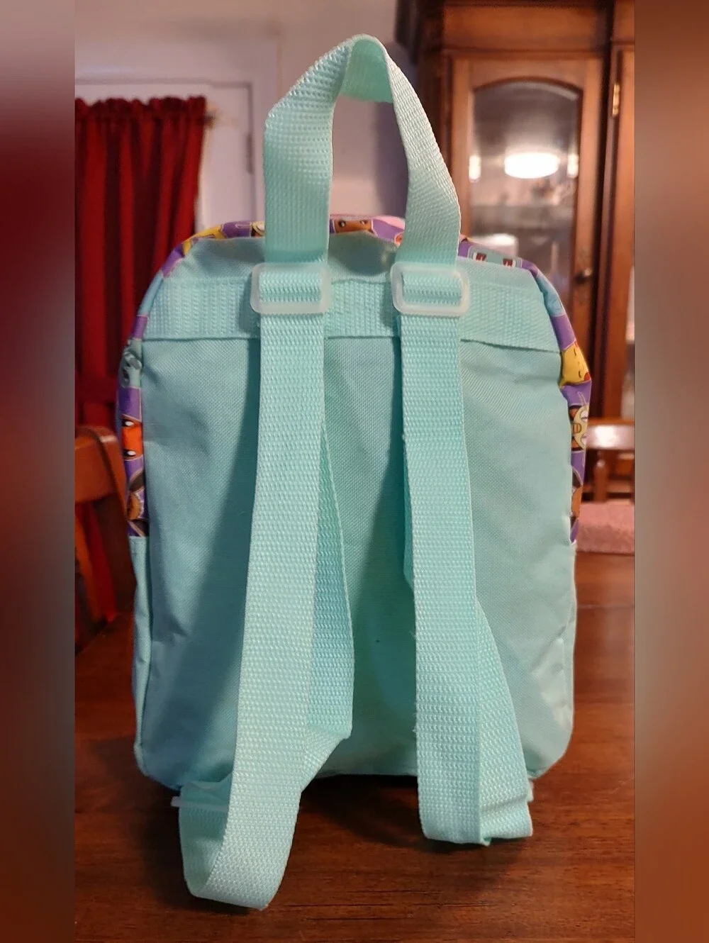 Pokemon Pink, Teal & Yellow Kids Backpack with Character Faces